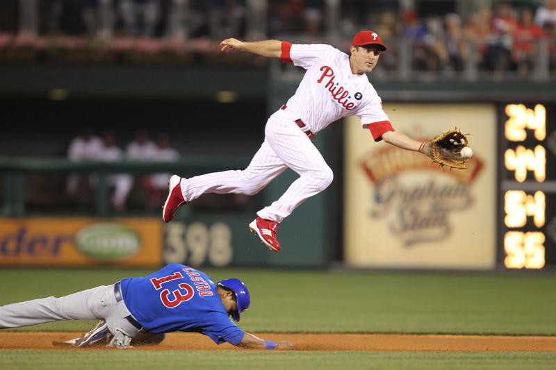 Manager: Charlie Manuel, Starting pitcher: Steve Carlton, Reliever/closer: Tug McGraw, Catcher: Darren Daulton, 1B: Ryan Howard, 2B: Chase Utley, 3B: Mike Schmidt, SS: Jimmy Rollins, OF: Bobby Abreu, OF: Lenny Dykstra, OF: Richie Ashburn, DH: Bryce Harper, Honorable mentions: