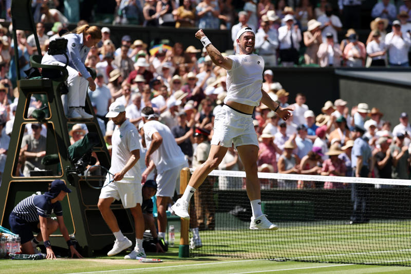 Wimbledon 2025: Women's singles final - Swiatek vs Anisimova, Cash and Glasspool clinch Wimbledon doubles title, Cash and Glasspool clinch Wimbledon doubles title, Men's doubles final in second-set tie-break, Boys doubles final on Court One, British duo level in second set of men's doubles final, Hewett and Reid beaten in wheelchair doubles final, British pair lead men's doubles final, Hewett and Reid edge towards second set, Cash and Glasspool make fast start on Centre, Hewett and Reid lose first set, Cash and Glasspool can make history, Order of play, Anisimova can become third American major champion of 2025, Swiatek closing in on hardest piece of career grand slam, Swiatek closing in on hardest piece of career grand slam, Swiatek closing in on hardest piece of career grand slam, Amanda Anisimova profile: The prodigy who quit tennis, Amanda Anisimova profile: The prodigy who quit tennis, Amanda Anisimova profile: The prodigy who quit tennis, Amanda Anisimova profile: The prodigy who quit tennis, Amanda Anisimova ready to face ‘inspiration’ Iga Swiatek in Wimbledon final, Sinner on facing Alcaraz tomorrow, Grigor Dimitrov provides injury update from hospital after Wimbledon heartbreak, Sinner overcomes injured Djokovic to book Alcaraz rematch in men's singles final, Day 13 order of play - Saturday 12 July
