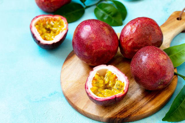 Blackberries and Raspberries, Grapefruit, Jackfruit, Passion Fruit