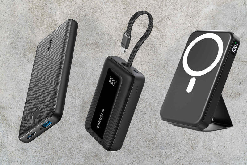 Iniu 10,000mAh Portable Charger, Anker 10,000mAh Portable Charger, Gxorul 10,000mAh Magnetic Portable Charger, Iniu 27,000mAh Portable Laptop Charger, Veektomx 10,000mAh Mini Power Bank, Anker PowerCore 10,000mAh Power Bank, Blavor 10,000mAh Solar Power Bank, Anker 622 5,000mAh Magnetic Portable Charger