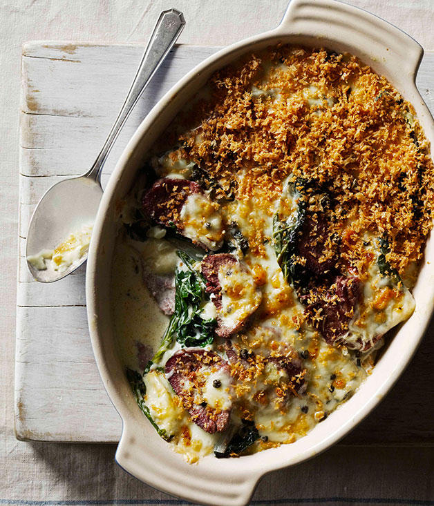 Best potato bake recipes to make in 2025,          Crisp potato bake recipe with barrel-aged feta      ,          Bar Rochford’s salt and vinegar potato galette with tomato spices      ,          Pavé de boeuf with Roquefort sauce and gratin dauphinoise      