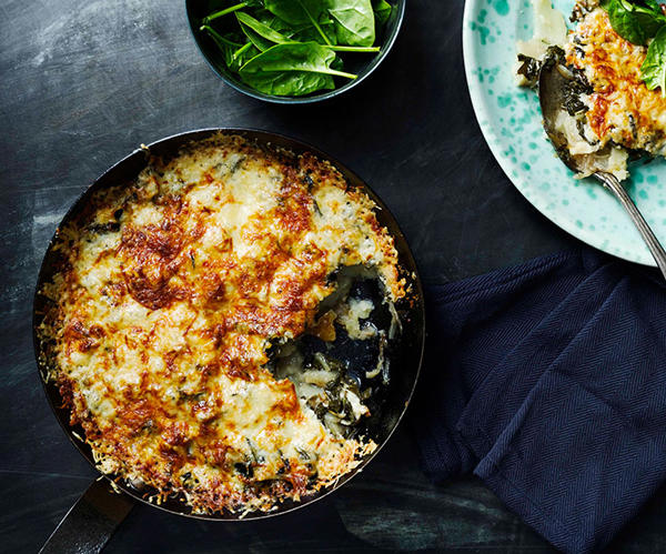 Best potato bake recipes to make in 2025,          Crisp potato bake recipe with barrel-aged feta      ,          Bar Rochford’s salt and vinegar potato galette with tomato spices      ,          Pavé de boeuf with Roquefort sauce and gratin dauphinoise      