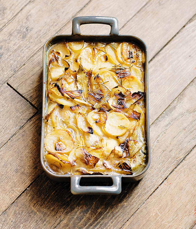 Best potato bake recipes to make in 2025,          Crisp potato bake recipe with barrel-aged feta      ,          Bar Rochford’s salt and vinegar potato galette with tomato spices      ,          Pavé de boeuf with Roquefort sauce and gratin dauphinoise      
