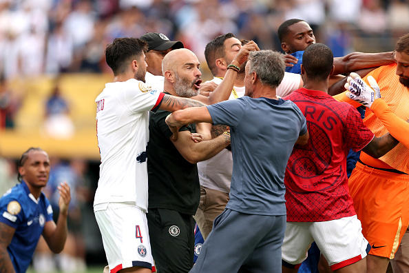 PSG manager Luis Enrique hits Chelsea star after Club World Cup final loss