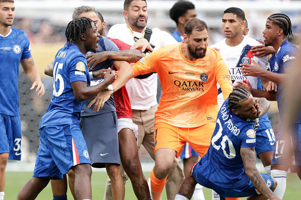 PSG manager Luis Enrique hits Chelsea star after Club World Cup final loss