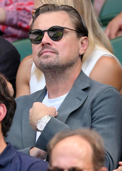David Beckham- Custom Tudor Black Bay Chrono, Mirka Federer- Platinum Rolex Day-Date with Emerald Details, Eddie Redmayne- Omega Seamaster Aqua Terra, Andrew Garfield- Omega De Ville Trésor, Roger Federer- Rolex Sea-Dweller 40 (White Rolesor), Molly-Mae Hague- Patek Philippe Nautilus in Rose Gold, Nick Jonas- Vintage Rolex Day-Date 4, Russell Crowe- Rolex Cosmograph Daytona (Turquoise Dial), Leonardo DiCaprio- Rolex Submariner No Date, Bukayo Saka- Patek Philippe Nautilus Chronograph, Rami Malek- Cartier Tank Must, Daniel Ricciardo- Patek Philippe Aquanaut Chronograph