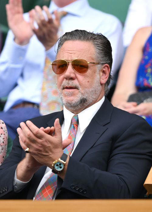 David Beckham- Custom Tudor Black Bay Chrono, Mirka Federer- Platinum Rolex Day-Date with Emerald Details, Eddie Redmayne- Omega Seamaster Aqua Terra, Andrew Garfield- Omega De Ville Trésor, Roger Federer- Rolex Sea-Dweller 40 (White Rolesor), Molly-Mae Hague- Patek Philippe Nautilus in Rose Gold, Nick Jonas- Vintage Rolex Day-Date 4, Russell Crowe- Rolex Cosmograph Daytona (Turquoise Dial), Leonardo DiCaprio- Rolex Submariner No Date, Bukayo Saka- Patek Philippe Nautilus Chronograph, Rami Malek- Cartier Tank Must, Daniel Ricciardo- Patek Philippe Aquanaut Chronograph