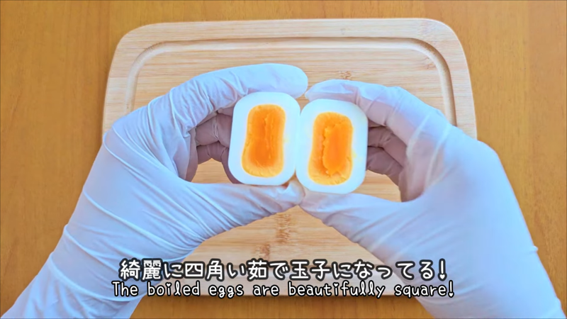 教えてくれたのは……みさべんさん, お家にあるもので簡単に作れる四角いゆで卵, 四角いゆで卵の作り方, 詳しくはこちらの動画で！