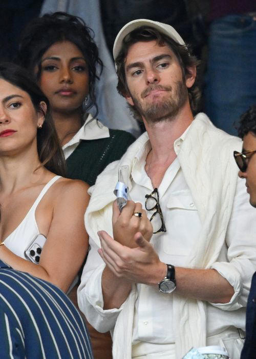 David Beckham- Custom Tudor Black Bay Chrono, Mirka Federer- Platinum Rolex Day-Date with Emerald Details, Eddie Redmayne- Omega Seamaster Aqua Terra, Andrew Garfield- Omega De Ville Trésor, Roger Federer- Rolex Sea-Dweller 40 (White Rolesor), Molly-Mae Hague- Patek Philippe Nautilus in Rose Gold, Nick Jonas- Vintage Rolex Day-Date 4, Russell Crowe- Rolex Cosmograph Daytona (Turquoise Dial), Leonardo DiCaprio- Rolex Submariner No Date, Bukayo Saka- Patek Philippe Nautilus Chronograph, Rami Malek- Cartier Tank Must, Daniel Ricciardo- Patek Philippe Aquanaut Chronograph