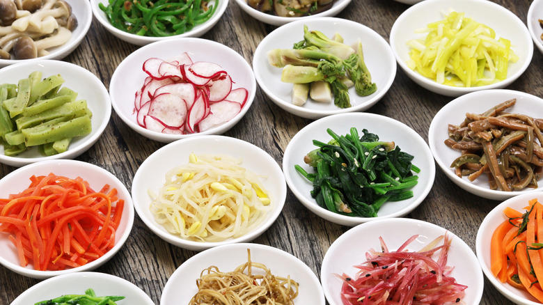 Banchan Soondubu Jjigae, Cheesy Corn, Japchae Noodles, Buldak Chicken, Grilled Or Broiled Salted Mackerel, Dduk Guk, Bibimbap, Kalguksu, Gyeran Mari