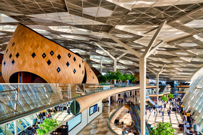 Heydar Aliyev International Airport (GYD), Baku, Azerbaijan Marrakesh Menara Airport (RAK), Morocco, Singapore Changi Airport (SIN), Singapore, Istanbul Airport (IST), Turkey, Hong Kong International Airport (HKG), Hong Kong, Haneda Airport (HND), Tokyo, Japan, Zurich Airport (ZRH), Switzerland, Dubai International Airport (DXB), UAE, Incheon International Airport (ICN), South Korea, Hamad International Airport (DOH), Doha, Qatar, Kansai International Airport (KIX), Osaka, Japan, Adolfo Suárez Madrid-Barajas Airport (MAD), Spain, Heydar Aliyev International Airport (GYD), Baku, Azerbaijan, O'Hare International Airport (ORD), Chicago, US, Zayed International Airport (AUH), Abu Dhabi, UAE