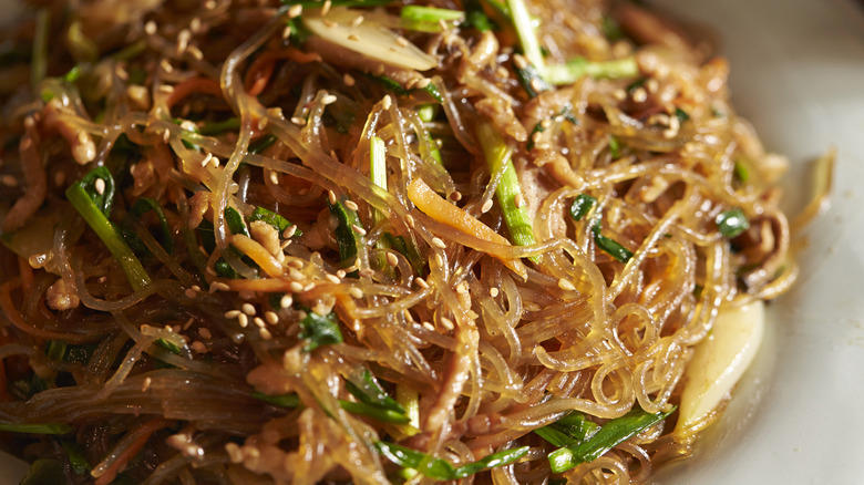 Japchae Noodles Soondubu Jjigae, Cheesy Corn, Japchae Noodles, Buldak Chicken, Grilled Or Broiled Salted Mackerel, Dduk Guk, Bibimbap, Kalguksu, Gyeran Mari