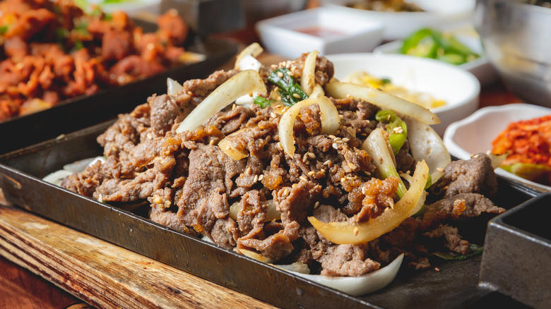 Bulgogi Soondubu Jjigae, Cheesy Corn, Japchae Noodles, Buldak Chicken, Grilled Or Broiled Salted Mackerel, Dduk Guk, Bibimbap, Kalguksu, Gyeran Mari