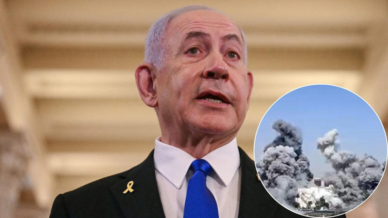 Netanyahu bombs Syria Netanyahu bombs Syria, By surprise, Three dead, Both sides, Tensions