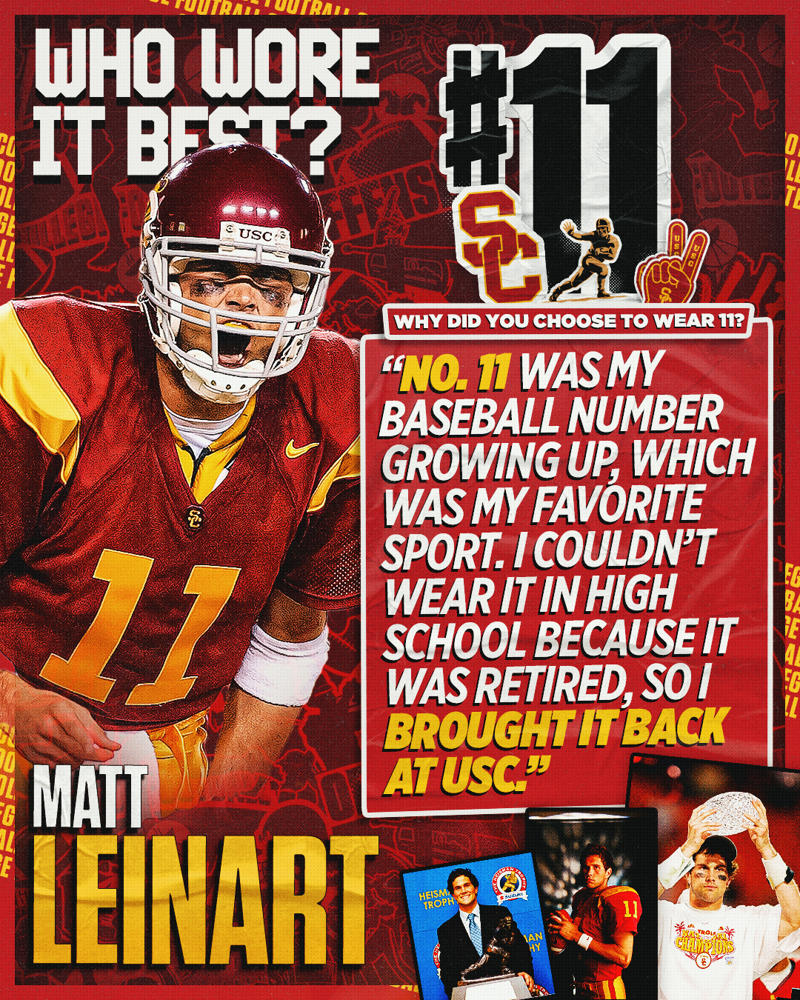 No. 1: Anthony Carter, WR, Michigan, No. 2: Charles Woodson, CB, Michigan, No. 3: Keyshawn Johnson, WR, USC, No. 4. Deshaun Watson, QB, Clemson, No. 5: Reggie Bush, RB, USC, No. 6: Baker Mayfield, QB, Oklahoma, No. 7: Danny Wuerffel, QB, Florida, No. 8: Davey O’Brien, QB, TCU, No. 9: Joe Burrow, QB, LSU, No. 10: Vince Young, QB, Texas, No. 11: Matt Leinart, QB, USC, No. 12: Travis Hunter, CB/WR, Colorado, No. 13: Dan Marino, QB, Pitt, No. 14: Ty Detmer, QB, BYU, No. 15: Tim Tebow, QB, Florida, No. 16: Peyton Manning, QB, Tennessee, No. 17: Charlie Ward, QB, Florida State, No. 18: Archie Manning, QB, Ole Miss, No. 19: Eric Dickerson, RB, SMU, No. 20: Earl Campbell, RB, Texas, No. 21: Barry Sanders, RB, Oklahoma State, No. 22: Mark Ingram, RB, Alabama, No. 23: Leroy Keyes, CB/RB, Purdue, No. 24: Nile Kinnick, HB, Iowa, No. 25: Fred Biletnikoff, WR, Florida State