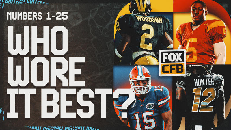 No. 1: Anthony Carter, WR, Michigan, No. 2: Charles Woodson, CB, Michigan, No. 3: Keyshawn Johnson, WR, USC, No. 4. Deshaun Watson, QB, Clemson, No. 5: Reggie Bush, RB, USC, No. 6: Baker Mayfield, QB, Oklahoma, No. 7: Danny Wuerffel, QB, Florida, No. 8: Davey O’Brien, QB, TCU, No. 9: Joe Burrow, QB, LSU, No. 10: Vince Young, QB, Texas, No. 11: Matt Leinart, QB, USC, No. 12: Travis Hunter, CB/WR, Colorado, No. 13: Dan Marino, QB, Pitt, No. 14: Ty Detmer, QB, BYU, No. 15: Tim Tebow, QB, Florida, No. 16: Peyton Manning, QB, Tennessee, No. 17: Charlie Ward, QB, Florida State, No. 18: Archie Manning, QB, Ole Miss, No. 19: Eric Dickerson, RB, SMU, No. 20: Earl Campbell, RB, Texas, No. 21: Barry Sanders, RB, Oklahoma State, No. 22: Mark Ingram, RB, Alabama, No. 23: Leroy Keyes, CB/RB, Purdue, No. 24: Nile Kinnick, HB, Iowa, No. 25: Fred Biletnikoff, WR, Florida State