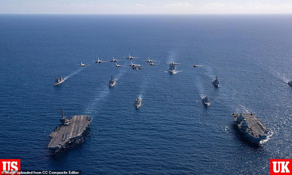 US and UK's show of strength to China