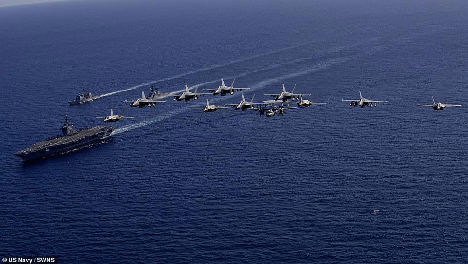 US and UK's show of strength to China