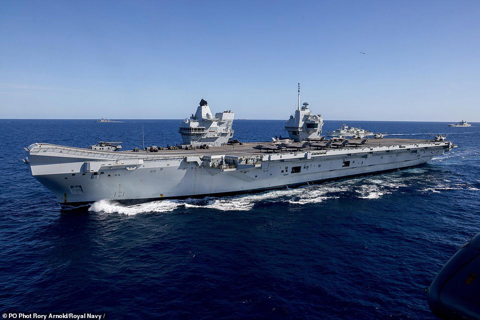 US and UK's show of strength to China