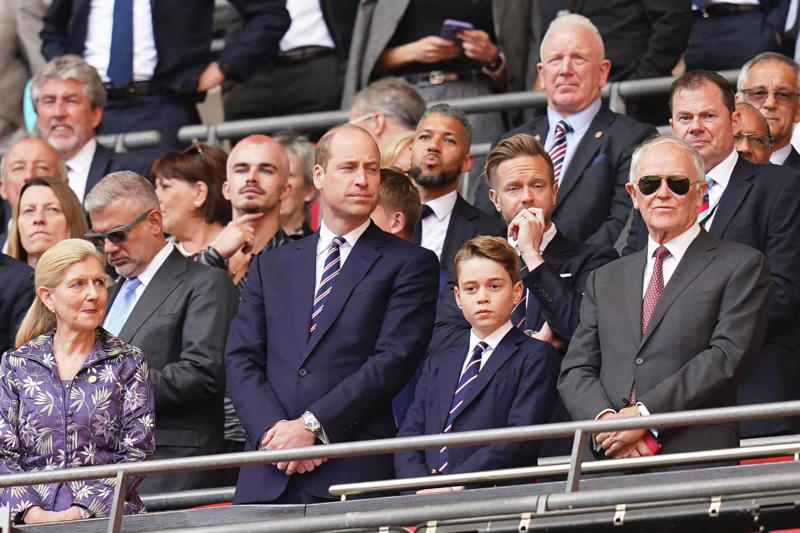 What happens when Prince George turned 12?, Where is Prince George in the line of succession?, A love for the water , Following in William’s footsteps, How old is Prince George?, What is the meaning behind Prince George’s name?, What school does Prince George go to? 
