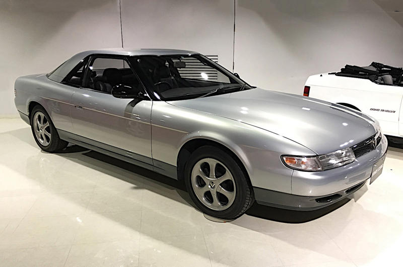 18. Eunos Cosmo (1990) 1. Mazda R360 (1960), 2. Mazda B-series (1961), 3. Mazda P360 Carol (1962), 4. Mazda Familia (1963), 5. Mazda B-series (1965), 6. Mazda Bongo (1966), 7. Mazda Luce (1966), 8. Mazda Cosmo Sport (1967), 9. Mazda Luce R130 (1969), 10. Mazda RX-2 (1970), 11. Mazda RX-3 (1971), 12. Mazda Chantez (1972), 13. Mazda RX-4 (1972), 14. Mazda RX-5 (1975), 15. Mazda RX-7 (1978), 16. Mazda 323 (1980), 17. Mazda MX-5 (1989), 18. Eunos Cosmo (1990), 19. Mazda 787B (1991), 20. Mazda MX-3 (1991), 21. Autozam AZ-1 (1992), 22. Mazda Xedos 6 (1992), 23. Mazda 323F (1993), 24. Mazda Bongo Friendee (1995), 25. Mazda Demio (1996), 26. Mazda MX-5 (1998)