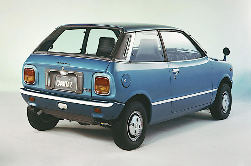 12. Mazda Chantez (1972) 1. Mazda R360 (1960), 2. Mazda B-series (1961), 3. Mazda P360 Carol (1962), 4. Mazda Familia (1963), 5. Mazda B-series (1965), 6. Mazda Bongo (1966), 7. Mazda Luce (1966), 8. Mazda Cosmo Sport (1967), 9. Mazda Luce R130 (1969), 10. Mazda RX-2 (1970), 11. Mazda RX-3 (1971), 12. Mazda Chantez (1972), 13. Mazda RX-4 (1972), 14. Mazda RX-5 (1975), 15. Mazda RX-7 (1978), 16. Mazda 323 (1980), 17. Mazda MX-5 (1989), 18. Eunos Cosmo (1990), 19. Mazda 787B (1991), 20. Mazda MX-3 (1991), 21. Autozam AZ-1 (1992), 22. Mazda Xedos 6 (1992), 23. Mazda 323F (1993), 24. Mazda Bongo Friendee (1995), 25. Mazda Demio (1996), 26. Mazda MX-5 (1998)