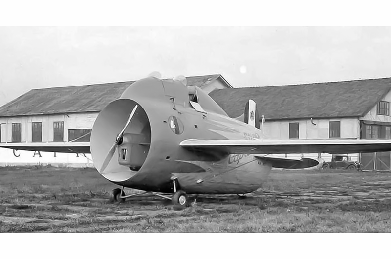 3: Stipa-Caproni 10: Fairchild Republic A-10 Thunderbolt II, 9: Burnelli UB-14, 8: Boeing X-32, 7: British Aerospace Nimrod AEW. 3, 6: Aviation Traders ATL-98 Carvair, 5: Airbus BelugaST, 4: Transavia PL-12 Airtruk, 3: Stipa-Caproni, 2: McDonnell XF-85 Goblin, 1: PZL M-15 Belphegor