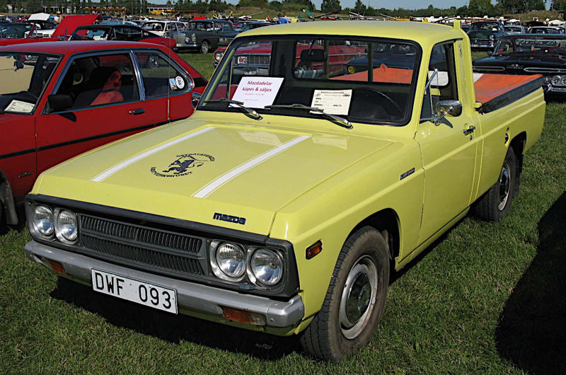 5. Mazda B-series (1965) 1. Mazda R360 (1960), 2. Mazda B-series (1961), 3. Mazda P360 Carol (1962), 4. Mazda Familia (1963), 5. Mazda B-series (1965), 6. Mazda Bongo (1966), 7. Mazda Luce (1966), 8. Mazda Cosmo Sport (1967), 9. Mazda Luce R130 (1969), 10. Mazda RX-2 (1970), 11. Mazda RX-3 (1971), 12. Mazda Chantez (1972), 13. Mazda RX-4 (1972), 14. Mazda RX-5 (1975), 15. Mazda RX-7 (1978), 16. Mazda 323 (1980), 17. Mazda MX-5 (1989), 18. Eunos Cosmo (1990), 19. Mazda 787B (1991), 20. Mazda MX-3 (1991), 21. Autozam AZ-1 (1992), 22. Mazda Xedos 6 (1992), 23. Mazda 323F (1993), 24. Mazda Bongo Friendee (1995), 25. Mazda Demio (1996), 26. Mazda MX-5 (1998)