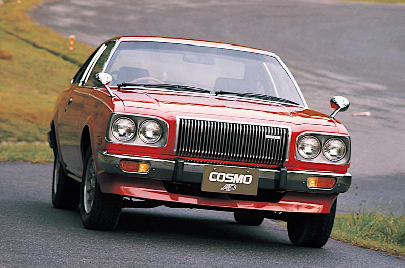 14. Mazda RX-5 (1975) 1. Mazda R360 (1960), 2. Mazda B-series (1961), 3. Mazda P360 Carol (1962), 4. Mazda Familia (1963), 5. Mazda B-series (1965), 6. Mazda Bongo (1966), 7. Mazda Luce (1966), 8. Mazda Cosmo Sport (1967), 9. Mazda Luce R130 (1969), 10. Mazda RX-2 (1970), 11. Mazda RX-3 (1971), 12. Mazda Chantez (1972), 13. Mazda RX-4 (1972), 14. Mazda RX-5 (1975), 15. Mazda RX-7 (1978), 16. Mazda 323 (1980), 17. Mazda MX-5 (1989), 18. Eunos Cosmo (1990), 19. Mazda 787B (1991), 20. Mazda MX-3 (1991), 21. Autozam AZ-1 (1992), 22. Mazda Xedos 6 (1992), 23. Mazda 323F (1993), 24. Mazda Bongo Friendee (1995), 25. Mazda Demio (1996), 26. Mazda MX-5 (1998)