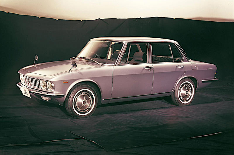 7. Mazda Luce (1966) 1. Mazda R360 (1960), 2. Mazda B-series (1961), 3. Mazda P360 Carol (1962), 4. Mazda Familia (1963), 5. Mazda B-series (1965), 6. Mazda Bongo (1966), 7. Mazda Luce (1966), 8. Mazda Cosmo Sport (1967), 9. Mazda Luce R130 (1969), 10. Mazda RX-2 (1970), 11. Mazda RX-3 (1971), 12. Mazda Chantez (1972), 13. Mazda RX-4 (1972), 14. Mazda RX-5 (1975), 15. Mazda RX-7 (1978), 16. Mazda 323 (1980), 17. Mazda MX-5 (1989), 18. Eunos Cosmo (1990), 19. Mazda 787B (1991), 20. Mazda MX-3 (1991), 21. Autozam AZ-1 (1992), 22. Mazda Xedos 6 (1992), 23. Mazda 323F (1993), 24. Mazda Bongo Friendee (1995), 25. Mazda Demio (1996), 26. Mazda MX-5 (1998)