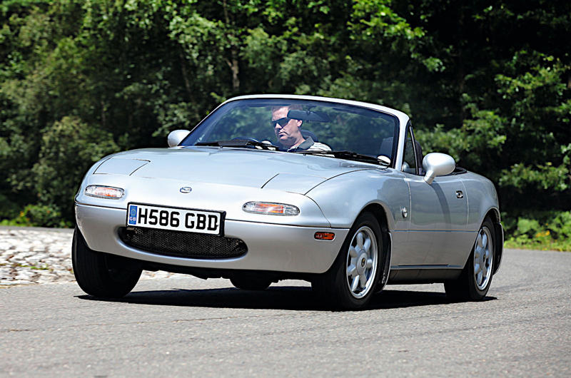 17. Mazda MX-5 (1989) 1. Mazda R360 (1960), 2. Mazda B-series (1961), 3. Mazda P360 Carol (1962), 4. Mazda Familia (1963), 5. Mazda B-series (1965), 6. Mazda Bongo (1966), 7. Mazda Luce (1966), 8. Mazda Cosmo Sport (1967), 9. Mazda Luce R130 (1969), 10. Mazda RX-2 (1970), 11. Mazda RX-3 (1971), 12. Mazda Chantez (1972), 13. Mazda RX-4 (1972), 14. Mazda RX-5 (1975), 15. Mazda RX-7 (1978), 16. Mazda 323 (1980), 17. Mazda MX-5 (1989), 18. Eunos Cosmo (1990), 19. Mazda 787B (1991), 20. Mazda MX-3 (1991), 21. Autozam AZ-1 (1992), 22. Mazda Xedos 6 (1992), 23. Mazda 323F (1993), 24. Mazda Bongo Friendee (1995), 25. Mazda Demio (1996), 26. Mazda MX-5 (1998)