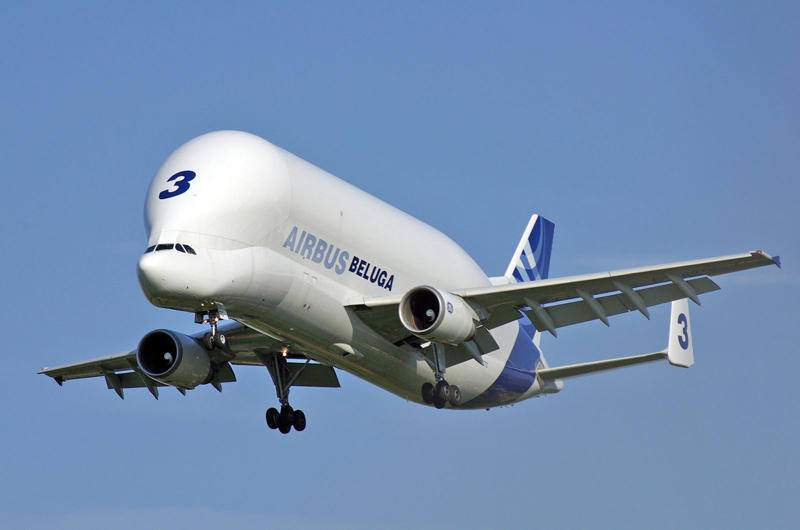 5: Airbus BelugaST 10: Fairchild Republic A-10 Thunderbolt II, 9: Burnelli UB-14, 8: Boeing X-32, 7: British Aerospace Nimrod AEW. 3, 6: Aviation Traders ATL-98 Carvair, 5: Airbus BelugaST, 4: Transavia PL-12 Airtruk, 3: Stipa-Caproni, 2: McDonnell XF-85 Goblin, 1: PZL M-15 Belphegor