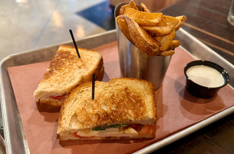Lamprais from Baja Subs in Northridge, Goldong naengmyeon from Seogwan by Yellow Cow BBQ in Koreatown, Caprese melt from Milestone Tavern in San Luis Obispo, So Mush Love from Wallflour Pizza in Eagle Rock