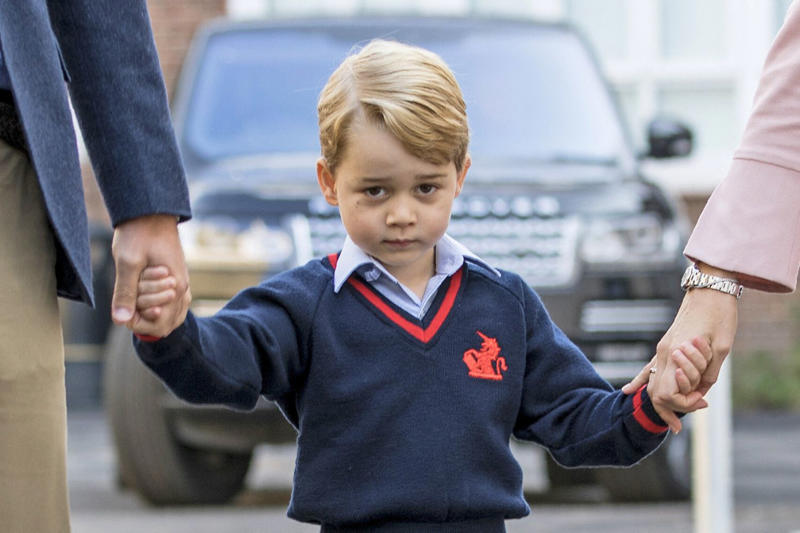 What happens when Prince George turned 12?, Where is Prince George in the line of succession?, A love for the water , Following in William’s footsteps, How old is Prince George?, What is the meaning behind Prince George’s name?, What school does Prince George go to? 