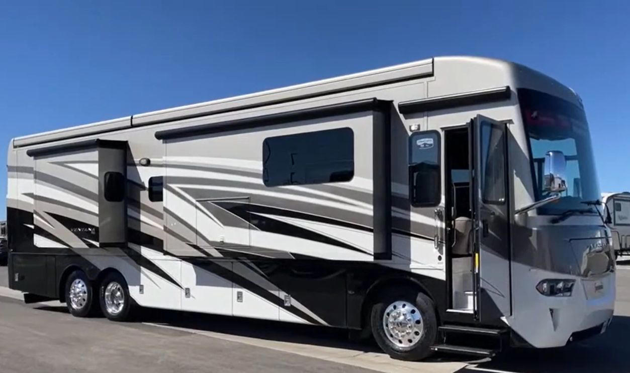 Newmar Ventana Hitting the Road With Your Best Friend, Winnebago Forza, Tiffin Allegro RED, Newmar Ventana, Entegra Aspire, Thor Palazzo, Jayco Seneca, Winnebago Adventurer, Forest River Georgetown GT5, Newmar Dutch Star, Fleetwood Bounder, Airstream Classic, Coachmen Mirada, Thor Aria, Winnebago Minnie Winnie, Holiday Rambler Vacationer, Newmar Bay Star, Coachmen Leprechaun, Tiffin Wayfarer, Leisure Travel Vans Wonder
