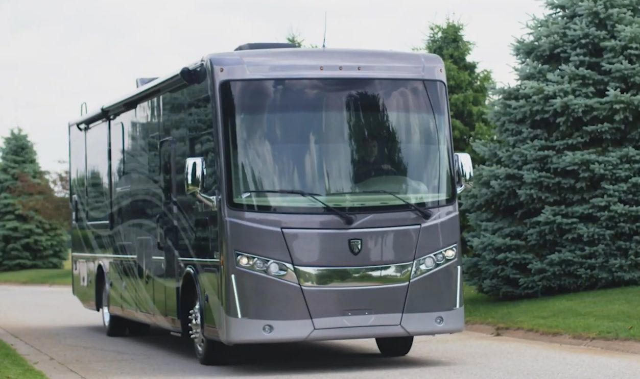 Thor Palazzo Hitting the Road With Your Best Friend, Winnebago Forza, Tiffin Allegro RED, Newmar Ventana, Entegra Aspire, Thor Palazzo, Jayco Seneca, Winnebago Adventurer, Forest River Georgetown GT5, Newmar Dutch Star, Fleetwood Bounder, Airstream Classic, Coachmen Mirada, Thor Aria, Winnebago Minnie Winnie, Holiday Rambler Vacationer, Newmar Bay Star, Coachmen Leprechaun, Tiffin Wayfarer, Leisure Travel Vans Wonder