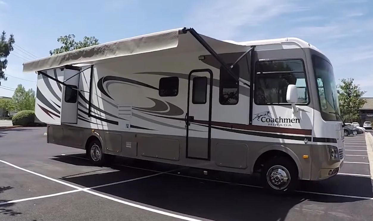 Coachmen Mirada Hitting the Road With Your Best Friend, Winnebago Forza, Tiffin Allegro RED, Newmar Ventana, Entegra Aspire, Thor Palazzo, Jayco Seneca, Winnebago Adventurer, Forest River Georgetown GT5, Newmar Dutch Star, Fleetwood Bounder, Airstream Classic, Coachmen Mirada, Thor Aria, Winnebago Minnie Winnie, Holiday Rambler Vacationer, Newmar Bay Star, Coachmen Leprechaun, Tiffin Wayfarer, Leisure Travel Vans Wonder