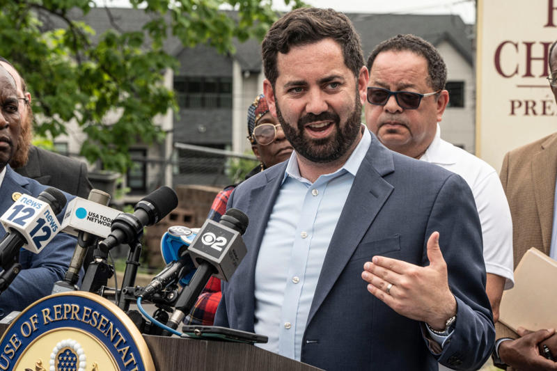 Rep. Escobar at peaceful protest for unity, Border Patrol Agent discusses migrant dangers, Migrants undergo security checks after border crossing, Rep. Escobar at Sun City Pride Parade, Immigration officer escorts migrants in El Paso, Mike Lawler at playground opening ceremony, Rep. Lawler speaks at town hall meeting, Rep. Lawler at press conference on TPS extension