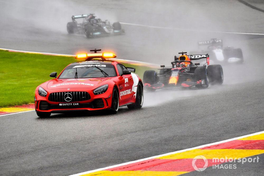 1992 - Schumacher's slick gamble yields maiden win, 1998 - Jordan's big day after mass pile-up, 2008 - Hamilton loses win after epic Raikkonen scrap, 2019 - Leclerc's emotional maiden win, 2021 - Verstappen wins shortest ever "race"