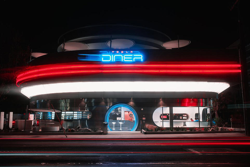 Tesla opens its first diner in Hollywood