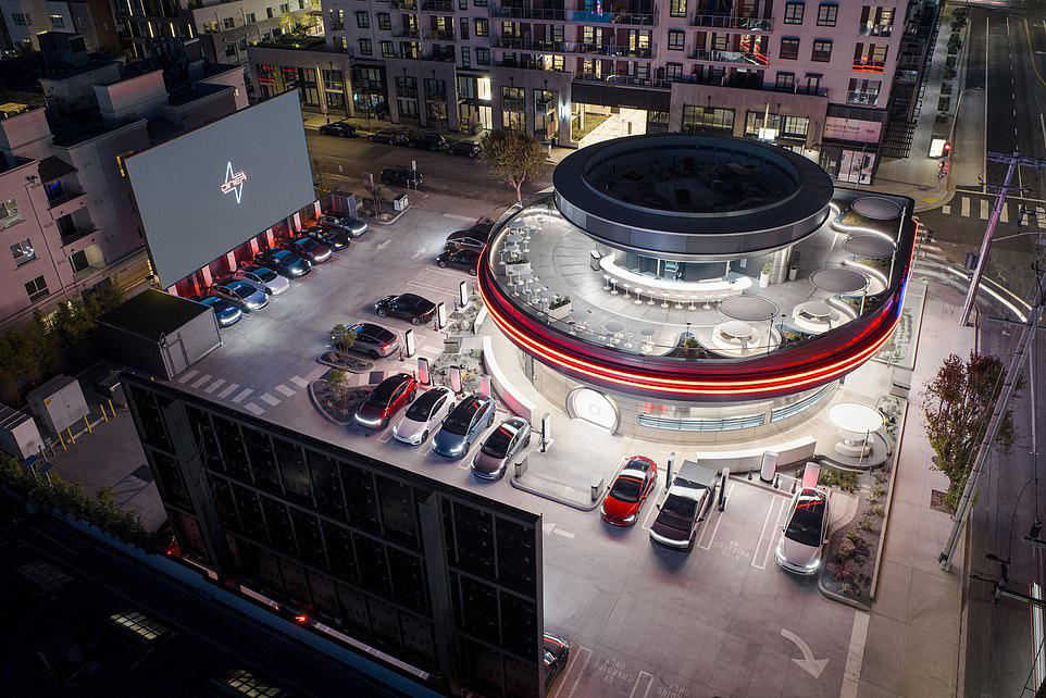Tesla opens its first diner in Hollywood