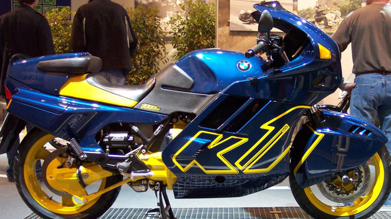 8. BMW K1 (1988–1993) 1. 1991 Harley‑Davidson Sportster 883, 2. 1997 Bimota V‑Due, 3. 2014 Honda CTX1300, 4. 2005 Hyosung GT650R, 5. Piatti Scooter, 6. 2017 Harley‑Davidson Street Rod, 7. Suzuki RE5 (1974–1976), 8. BMW K1 (1988–1993), 9. Honda Big Ruckus/PS250 (2004–2007), 10. Royal Enfield Himalayan (2016– ), 1. Kawasaki Vulcan 1700 Voyager ABS, 2. Kawasaki Versys 1000 SE LT+, 3. Honda Gold Wing Tour, 4. Honda Gold Wing (Base Model), 5. Kawasaki Concours 14, 6. Suzuki V‑Strom 650, 7. Kawasaki Versys 650 LT ABS, 8. BMW R1250 RT, 9. BMW F750 GS, 10. Honda CBR650R