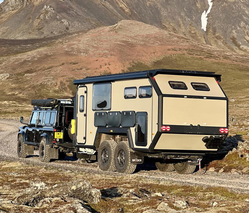 Best Off-Road Camper Overall: Krug Bedrock XT2, Best Large Off-Road Trailer: Bruder EXP-8, Best Pickup-Based Off-Road Camper: 27North Trekker, Best Off-Road Camper Van: Rogue Vans Legends Rally, Best Off-Road Camper Pop-Up: Rossmönster Baja Plus, Best Small Off-Road Trailer: Mammoth Overland TL Genesis Edition, Best Off-Road Teardrop Trailer: Escapod Topo2 MTB