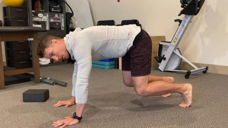 14. Bear Crawls 1. Push-Ups, 2. Squats, 3. Planks, 4. Lunges, 5. Glute Bridges, 6. Wall Sits, 7. Triceps Dips, 8. Mountain Climbers, 9. Burpees, 10. High Knees, 11. Superman Hold, 12. Hollow Body Hold, 13. Wall Angels, 14. Bear Crawls, 15. Step-Ups, 16. Crab Walks, 17. Wall Walks, 18. Skater Hops, 19. Donkey Kicks, 20. Inchworms