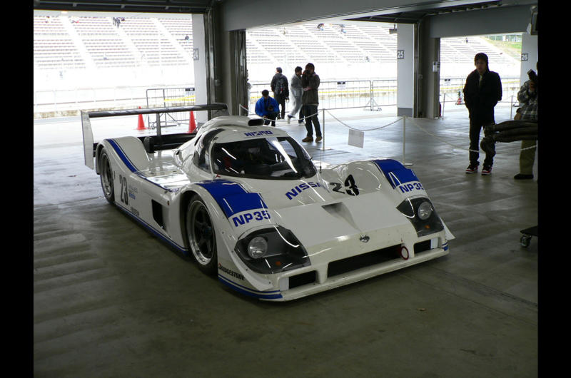 8. Nissan P35 1. Ferrari F50 GT, 2. Alfa Romeo 164 ProCar, 3. Porsche LMP2000, 4. Venturi Heritage GT3, 5. Koenigsegg CCGT, 6. Alpine A350, 7. Peugeot 905 Supercopter, 8. Nissan P35, 9. Nissan R383, 10. Toyota 7 (578A), 11. Alfa Romeo SE048SP, 12. Ferrari 637, 13. Shelby Turbine, 14. Jaguar XJ13, 15. Alfa Romeo Tipo 512, 16. Lotus 88, 17. Williams FW07D, 18. Porsche 360 Cisitalia, 19. Sauber C292, 20. Cosworth F1 car, 21. March 2-4-0, 22. Dome F105, 23. Dams GD-01
