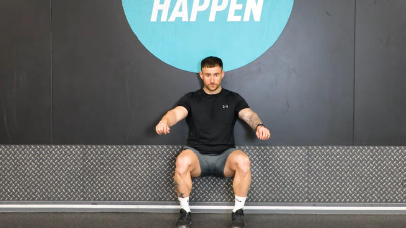1. Push-Ups, 2. Squats, 3. Planks, 4. Lunges, 5. Glute Bridges, 6. Wall Sits, 7. Triceps Dips, 8. Mountain Climbers, 9. Burpees, 10. High Knees, 11. Superman Hold, 12. Hollow Body Hold, 13. Wall Angels, 14. Bear Crawls, 15. Step-Ups, 16. Crab Walks, 17. Wall Walks, 18. Skater Hops, 19. Donkey Kicks, 20. Inchworms