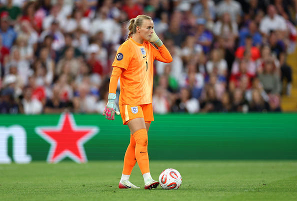 ENGLAND STARTING XI, Hannah Hampton - 8 , Lucy Bronze - 7 , Leah Williamson - 6 , Esme Morgan - 7 , Alex Greenwood - 5 , Keira Walsh - 8 , Georgia Stanway - 5 , Ella Toone - 6 , Lauren James - 6 , Alessia Russo - 5 , Lauren Hemp - 7 , SUBSTITUTES, Beth Mead - 6 , Chloe Kelly - 8 , Michelle Agyemang - 9 , Aggie Beever-Jones - 7 , Grace Clinton & Jess Carter - 6
