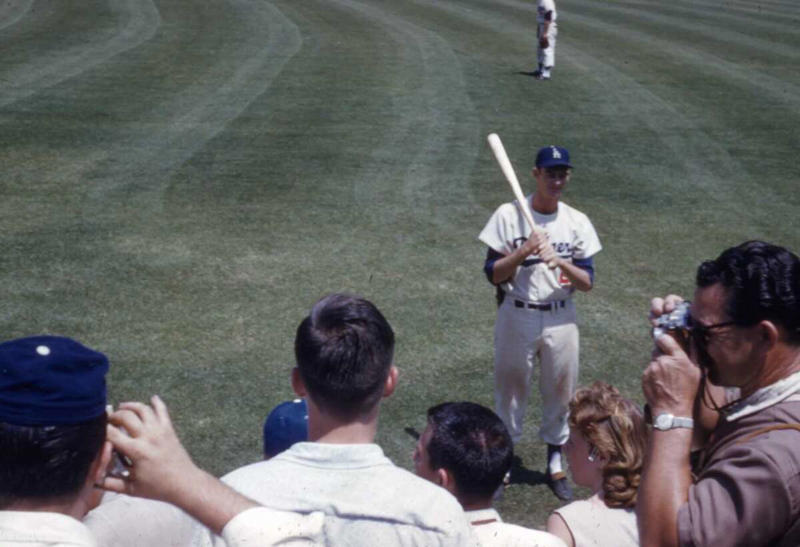 1. Fans watching the new 1958 Los Angeles Dodgers 1. Fans watching the new 1958 Los Angeles Dodgers, 2. A 1958 Chevrolet Imapala, 3. A solid Saturday afternoon matinee by the looks of it, circa 1958, 4. A couple young ladies waiting around in the benches, dressed their best, 1958, 5. Someone's family on a road trip, Kodachrome, 1958, 6. Scotch & Pretzels, 1958, 7. A proud owner of a new 1958 Oldsmobile, 8. A diner somewhere in America, 1958, 9. The Miami International Airport, 1958, 10. The front seat of a 1958 Buick, 11. Party at grandma's house, 1958, 12. Sellers of bread, Athens, Greece, 1958, 13. 1958, Oswego, New York, 14. A wonderful snapshot of the San Francisco street scene, 1958, 15. Pele, Sweden, 1958, 16. Canal Street, New Orleans, Louisiana, 1958, 17. Knott's Berry Farm, late 1950s, 18. A quick stop for breakfast for a long ole drive around, late 1950s, 19. Niagara Falls, 1958, 20. Dearborn, Michigan, Fire Department, 21. Kids playing ball in the street, 1958, 22. Christmastime in downtown Marion, Indiana, 1958, 23. A rainy day in Downtown, Indianapolis, Indiana, 24. Rochester, New York, 1958, 25. The Brussels International Airport, 1958, 26. People at the popular holiday resort of Capri, Italy, 1958, 27. A frosty day in February, 1958, 28. Listening to music in art class back in 1957, 29. Open-air schools in Netherlands in 1957, 30. Bill showing off his model aircraft collection in the late 1950s, 31. A high school football game in 1957, 32. Hanging out with a new car in a new subdivision, late 1950s, 33. A couple kids dreaming after grabbing a couple new toys in the late 1950s, 34. Getting dropped for naval flight training in 1957