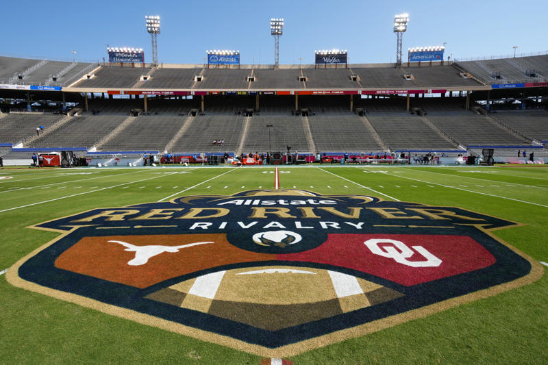 10. Ole Miss vs. Mississippi State, 9. Texas vs. Texas A&amp;M, 8. BYU vs. Utah, 7. Florida vs. Georgia, 6. Miami vs. Florida State, 5. Notre Dame vs. USC, 4. Army vs. Navy, 3. Oklahoma vs. Texas, 2. Alabama vs. Auburn, 1. Michigan vs. Ohio State