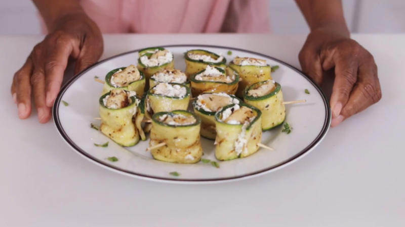 20. Zucchini Roll-Ups With Ricotta 1. Grilled Pineapple Rings, 2. Bacon-Wrapped Stuffed Jalapeños, 3. Charred Watermelon Triangles, 4. Avocado Halves With Grilled Egg Centers, 5. Halloumi Cheese Skewers With Herbs, 6. BBQ Romaine With Parmesan Dust, 7. Grilled Mango Slices With Tajín, 8. Pickles Wrapped In Bacon, 9. Peach Halves With Cinnamon Sugar, 10. Stuffed Portobello Mushroom Caps, 11. Corn Ribs With Chili Butter, 12. Grilled Brie Rounds With Honey, 13. Grilled Apple Slices With Sharp Cheddar, 14. Tofu Steaks With Teriyaki Glaze, 15. S’Mores-Stuffed Banana Boats, 16. Sweet Potato Wedges With Maple Glaze, 17. Grapefruit Halves With Brown Sugar, 18. Mac ‘N’ Cheese-Stuffed Peppers, 19. Flatbread With Figs And Goat Cheese, 20. Zucchini Roll-Ups With Ricotta